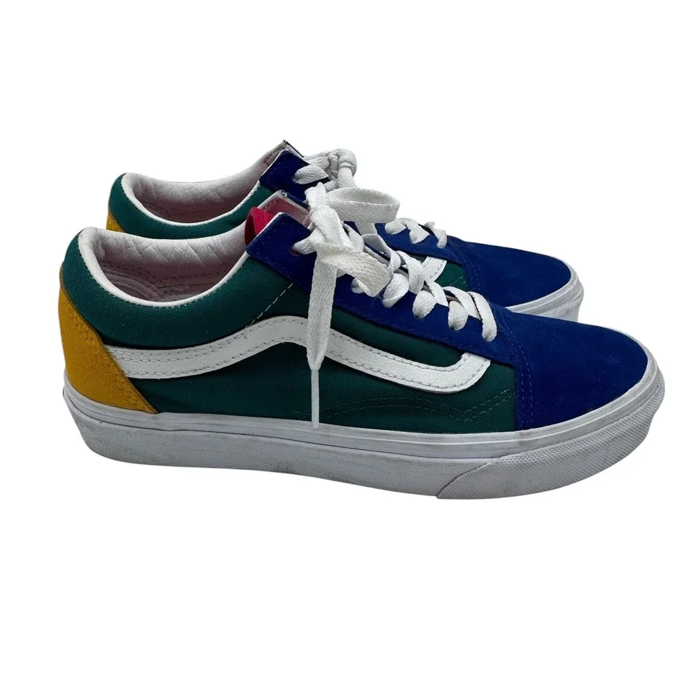 Vans Men 5 Women 6.5 Multicolor Old Skool Yacht Club Sneakers Y2K Classic